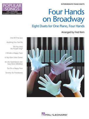 Four Hands On Broadway Hal Leonard Student Piano Library Popular Songs Series Intermediate Level 5 1 Piano 4 Handspaperback - 