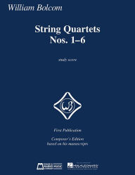 Title: String Quartets Nos. 1-6: Study Score, Author: William Bolcom