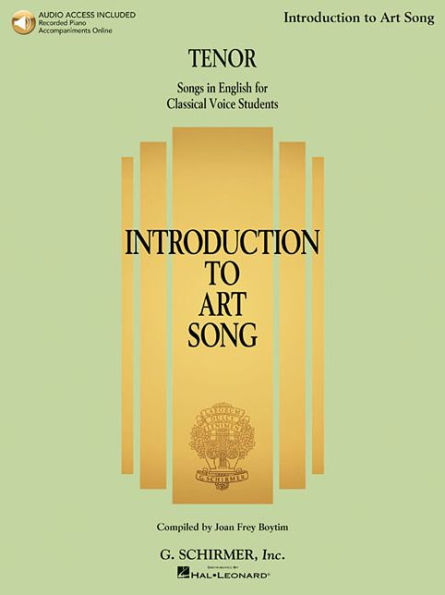Introduction to Art Song for Tenor: Songs in English for Classical Voice Students