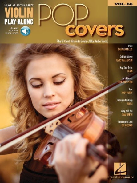 Pop Covers Violin Play-Along Volume 66 Book/Online Audio