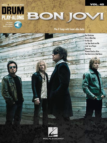 Bon Jovi - Drum Play-Along Vol. 45 Book/Online Audio