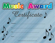 Title: Music Award Certificate, Author: Schaum Publications