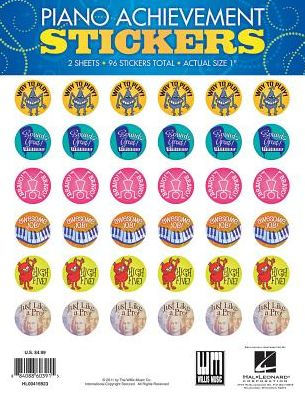 Piano Achievement Stickers: Pack of 96 Stickers