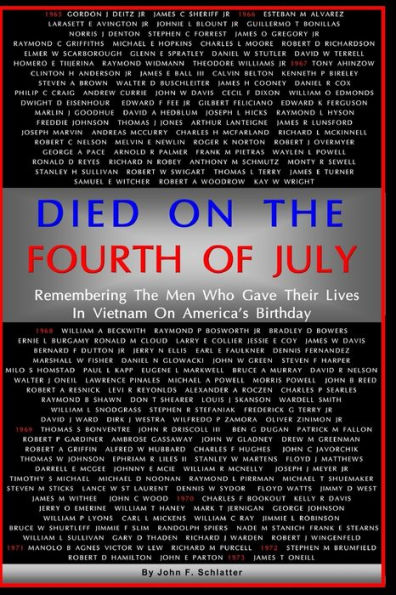 Died On The Fourth of July: Remembering the Men Who Gave Their Lives in Vietnam on America's Birthday