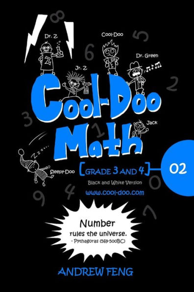 Cool-Doo Math: Grade 3&4 - Vol.2 - Black & White Version