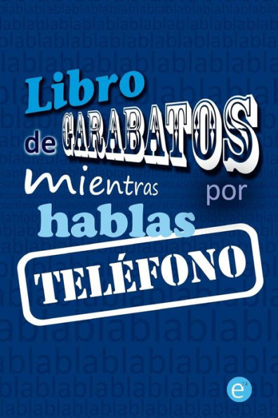 Libro de garabatos mientras hablas por teléfono