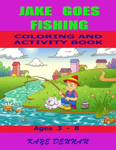 Barnes and Noble Jake Goes Fishing Coloring and Activity Book