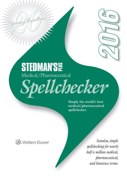 Stedman's Plus 2016 Medical/Pharmaceutical Spellchecker (Standard) / Edition 24