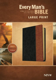 Title: Every Man's Bible NIV, Large Print, TuTone (LeatherLike, Black/Tan), Author: Tyndale