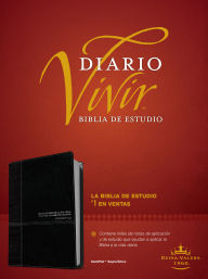 Title: Biblia de estudio del diario vivir RVR60 (SentiPiel, Negro/Ónice, Letra Roja), Author: Tyndale