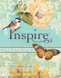 Inspire Bible NLT (LeatherLike, Vintage Blue/Cream): The Bible for Coloring & Creative Journaling