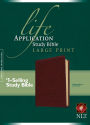 NLT Life Application Study Bible, Second Edition, Large Print (LeatherLike, Brown, Red Letter)