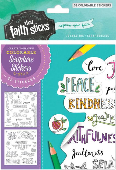 Galatians 5:22-23 Colorable Stickers