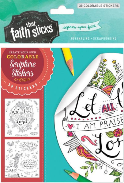 Psalm 103:2 Colorable Stickers