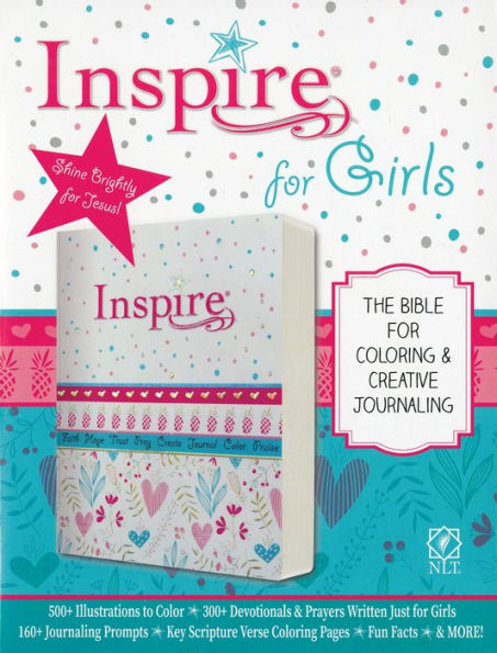 Inspire Bible for Girls NLT (Softcover): The Coloring & Creative Journaling