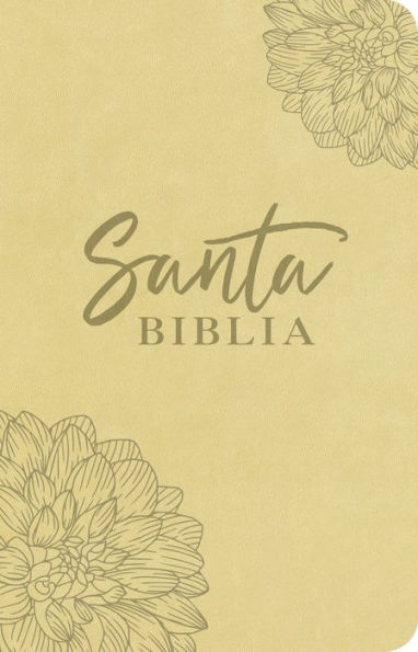 Santa Biblia NTV, Edición ágape, Flor (SentiPiel, Beige)