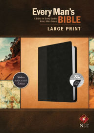 Title: Every Man's Bible NLT, Large Print, TuTone (LeatherLike, Black/Onyx, Indexed), Author: Tyndale