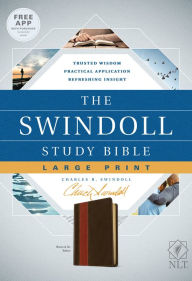 Title: The Swindoll Study Bible NLT, Large Print (LeatherLike, Brown/Tan), Author: Tyndale