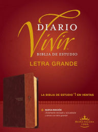 Title: Biblia de estudio del diario vivir RVR60, letra grande (SentiPiel, Café/Café claro, Letra Roja), Author: Tyndale