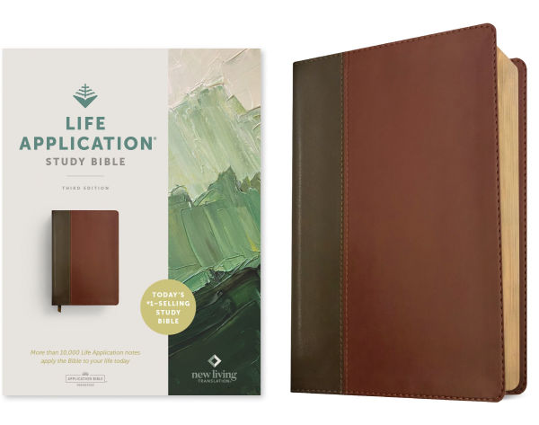 NLT Life Application Study Bible, Third Edition (LeatherLike, Brown/Mahogany, Red Letter)
