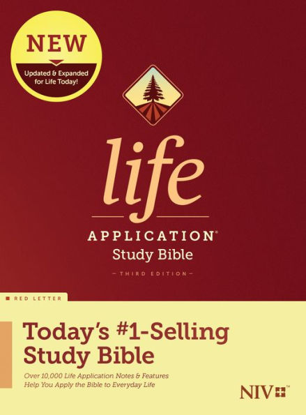 NIV Life Application Study Bible, Third Edition (Hardcover, Red Letter)