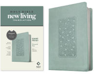 Title: NLT Personal Size Giant Print Bible, Filament Enabled (LeatherLike, Floral Frame Teal, Red Letter), Author: New Living Translation