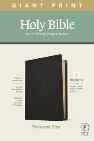 Title: NLT Personal Size Giant Print Bible, Filament Enabled (Genuine Leather, Black, Red Letter), Author: Tyndale