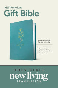 Title: Premium Gift Bible NLT (LeatherLike, Teal Cross, Red Letter), Author: Tyndale