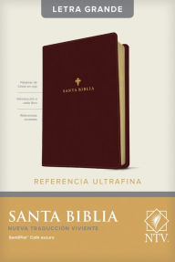 Title: Santa Biblia NTV, Edición de referencia ultrafina, letra grande (SentiPiel, Café oscuro , Letra Roja), Author: Tyndale