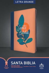 Title: Santa Biblia RVR60, Edición zíper con referencias, letra grande (SentiPiel, Coral/Azul, Letra Roja), Author: Tyndale Bible