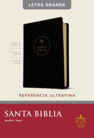 Title: Santa Biblia RVR60, Edición de referencia ultrafina, letra grande (SentiPiel, Negro, Letra Roja), Author: Tyndale Bible