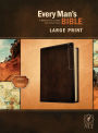 Every Man's Bible NLT, Large Print, Deluxe Explorer Edition (LeatherLike, Rustic Brown)