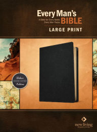 Title: Every Man's Bible NLT, Large Print (Genuine Leather, Black, Indexed), Author: Tyndale