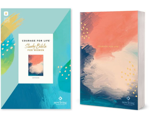 NLT Courage for Life Study Bible Women, Filament Enabled (Softcover)