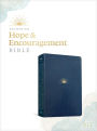 NLT DaySpring Hope & Encouragement Bible (LeatherLike, Navy Blue)