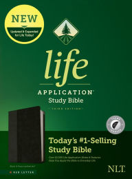 Title: NLT Life Application Study Bible, Third Edition (LeatherLike, Black/Onyx, Indexed, Red Letter), Author: Tyndale