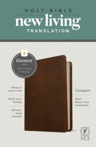 Title: NLT Compact Bible, Filament-Enabled Edition (LeatherLike, Rustic Brown, Red Letter), Author: Tyndale