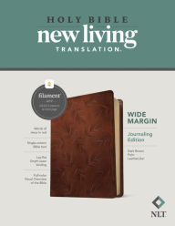Title: NLT Wide Margin Bible, Filament-Enabled Edition (LeatherLike, Dark Brown Palm, Red Letter), Author: Tyndale