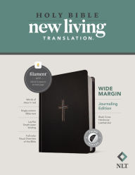 Title: NLT Wide Margin Bible, Filament-Enabled Edition (Hardcover LeatherLike, Black Cross, Indexed, Red Letter), Author: Tyndale