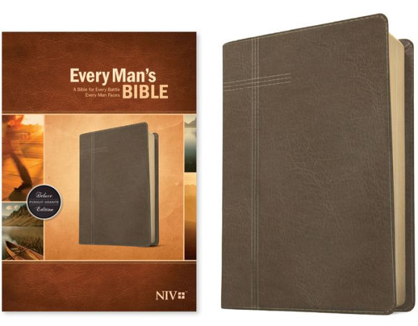 Every Man's Bible NIV (LeatherLike, Pursuit Granite)
