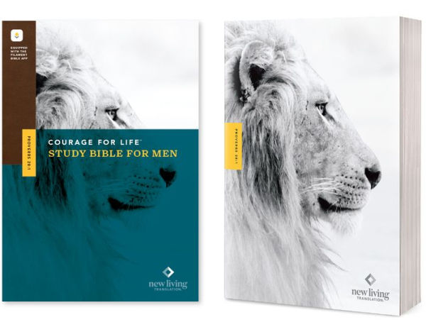 NLT Courage for Life Study Bible Men (Softcover, Filament Enabled)