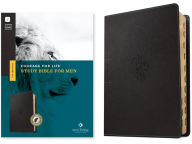 Title: NLT Courage For Life Study Bible for Men (LeatherLike, Onyx Lion, Indexed, Filament Enabled), Author: Tyndale