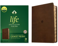 Title: NLT Life Application Study Bible, Third Edition, Large Print (LeatherLike, Rustic Brown Leaf, Indexed, Red Letter), Author: Tyndale