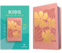 NLT Kids Bible, Thinline Reference Edition (LeatherLike, Tropical Flowers Dusty Pink, Red Letter)