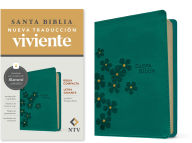 Title: Biblia compacta NTV, letra gigante con Filament (SentiPiel, Turquesa floral, Letra Roja), Author: Tyndale