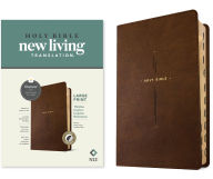 Title: NLT Large Print Thinline Center-Column Reference Bible, Filament Enabled (LeatherLike, Brown Holy Cross, Indexed, Red Letter), Author: New Living Translation