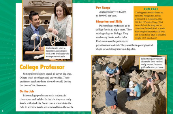 Dream Jobs If You Like Dinosaurs