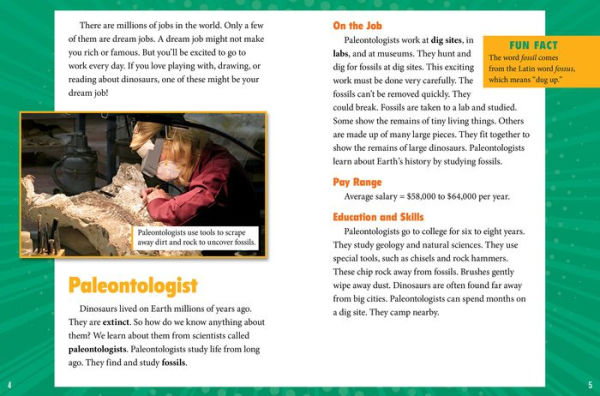 Dream Jobs If You Like Dinosaurs