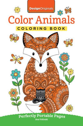 Download Color Animals Coloring Book Perfectly Portable Pages By Jess Volinski Paperback Barnes Noble