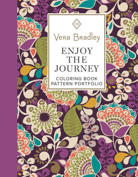 Vera Bradley Enjoy the Journey Coloring Book Pattern Portfolio